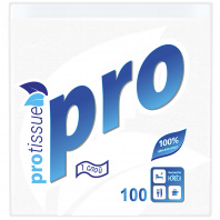 Салфетки бумажные 24х24см.,1сл., белые, 1/4--сложение "Protissue", 40пач*100лст. С184 Салфетки бумажные 24х24см.,1сл., белые, 1/4--сложение "Protissue", 40пач*100лст. С184